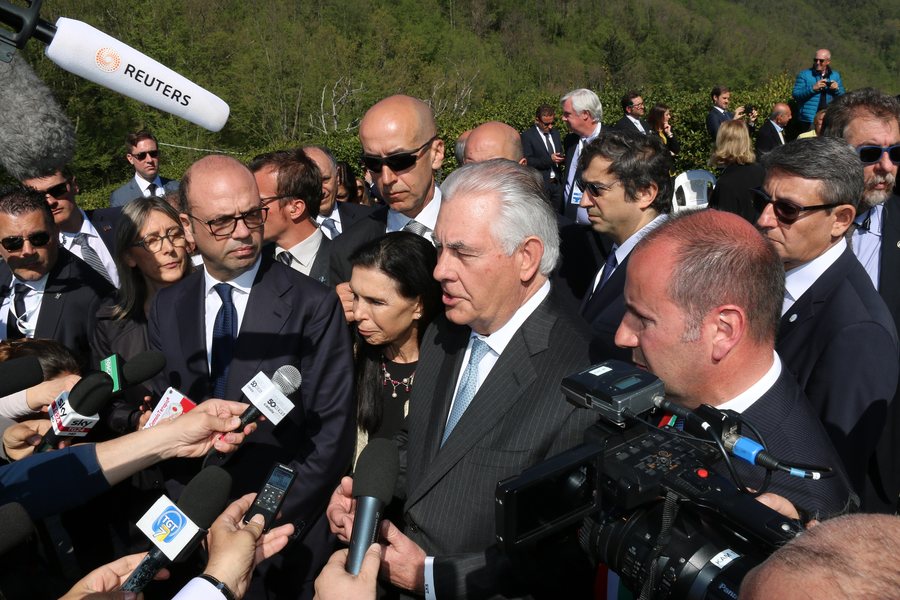 File:Secretary Tillerson Addresses Reporters at the Sant'Anna di Stazzema Massacre Memorial Site in Lucca (33952527525).jpg