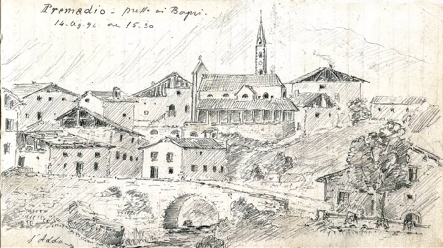 File:Enrico Alberto d'Albertis - Taccuini - Cure termali a Bormio 1894 - Premadio.png