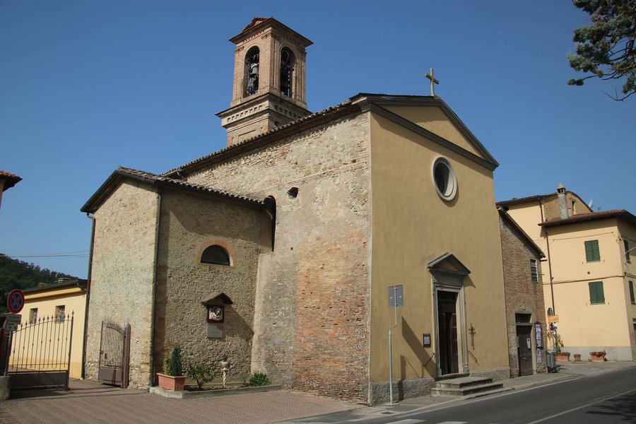 File:Via di Francesco (percorso del nord), Città di Castello, Lerchi, Chiesa di San Lorenzo 01.jpg
