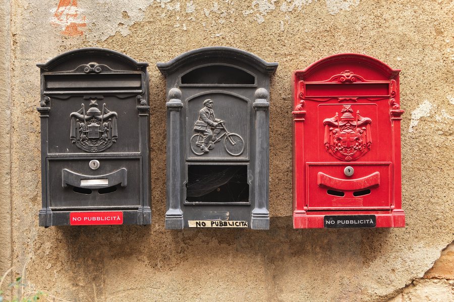 File:Metal mailboxes on a wall in Cortona Italy.jpg