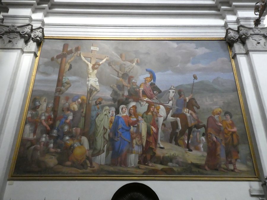 File:Mel, chiesa di Santa Maria Annunziata - Affreschi del presbiterio - Crocifissione.jpg