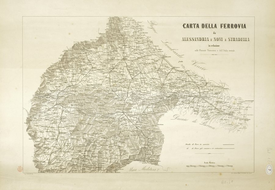 File:Carta della ferrovia da Alessandria e Novi a Stradella in relazione colle Ferrovie piemontesi e dell’Italia centrale.jpg