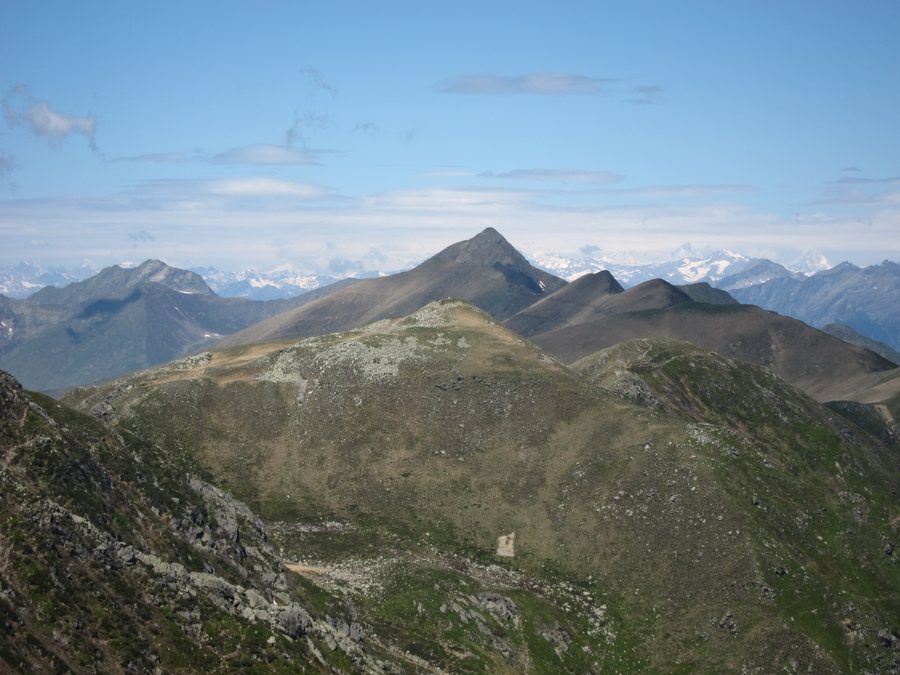 File:West view from summit Bregagno toward mount Pizzo di Gino - Como, Lombardy, Italy 2020-05-28.jpg